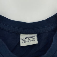 Load image into Gallery viewer, Girls LC Waikiki, navy t-shirt / top, care labels removed, GUC, size 8-9,