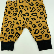 Load image into Gallery viewer, unisex Baby Berry, stretchy animal print leggings / bottoms, GUC, size 000,
