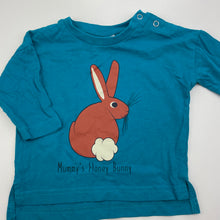 Load image into Gallery viewer, Girls Baby Berry, cotton long sleeve t-shirt / top, rabbit, EUC, size 00,