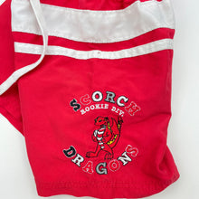 Load image into Gallery viewer, Boys NRL Supporter, St George Dragons board shorts, elasticated, FUC, size 0,