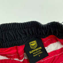 Load image into Gallery viewer, Boys NRL Supporter, St George Dragons board shorts, elasticated, FUC, size 0,