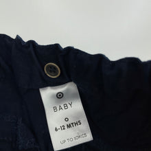 Load image into Gallery viewer, Boys Target, navy stretchy cotton chino pants, adjustable, GUC, size 0,