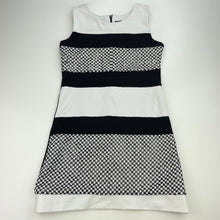 Load image into Gallery viewer, Girls Laundry by Shelli Segal, black & white party dress, sequins, GUC, size 8, L: 64cm