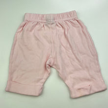 Load image into Gallery viewer, Girls Baby Solutions, pink cotton pants / bottoms, elasticated, FUC, size 0000,