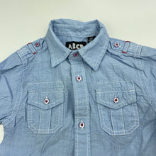 Load image into Gallery viewer, Boys ABCD Industrie, lightweight cotton long sleeve shirt, GUC, size 00,