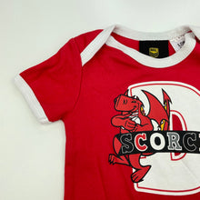 Load image into Gallery viewer, unisex NRL Official, St George Dragons cotton bodysuit / romper, FUC, size 0,