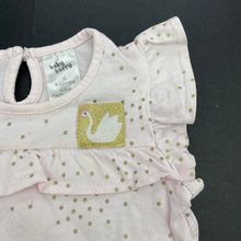 Load image into Gallery viewer, Girls Baby Berry, pink & gold cotton romper, FUC, size 0,