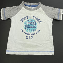 Load image into Gallery viewer, Boys Target, white & grey t-shirt / top, FUC, size 0,
