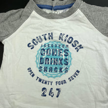 Load image into Gallery viewer, Boys Target, white & grey t-shirt / top, FUC, size 0,