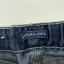 Load image into Gallery viewer, Boys Pumpkin Patch, distressed stretch denim jeans, adjustable, GUC, size 0,
