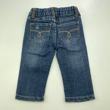 Load image into Gallery viewer, Boys Pumpkin Patch, distressed stretch denim jeans, adjustable, GUC, size 0,