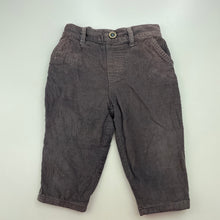 Load image into Gallery viewer, Boys Tiny Little Wonders, cotton lined corduory pants, elasticated, FUC, size 0,