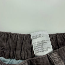 Load image into Gallery viewer, Boys Tiny Little Wonders, cotton lined corduory pants, elasticated, FUC, size 0,