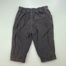 Load image into Gallery viewer, Boys Tiny Little Wonders, cotton lined corduory pants, elasticated, FUC, size 0,