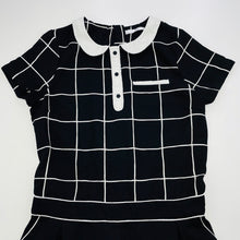 Load image into Gallery viewer, Girls M&S, black & white check playsuit, FUC, size 11-12,