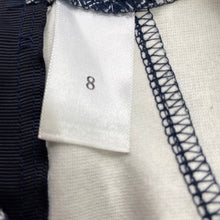 Load image into Gallery viewer, Girls Target, navy & white casual dress, wash fade, FUC, size 8, L: 62cm