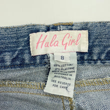 Load image into Gallery viewer, Girls Hula Girl, cropped stretch denim pants, W: 62cm, Inside leg: 41cm, GUC, size 8,