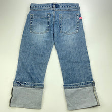 Load image into Gallery viewer, Girls Hula Girl, cropped stretch denim pants, W: 62cm, Inside leg: 41cm, GUC, size 8,