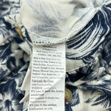 Load image into Gallery viewer, Girls Cotton On, floral metallic stripe skirt, elasticated, L: 45cm, FUC, size 4,