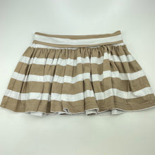 Load image into Gallery viewer, Girls Seed, striped stretchy skirt, elasticated, L: 27cm, GUC, size 7-8,