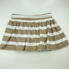Load image into Gallery viewer, Girls Seed, striped stretchy skirt, elasticated, L: 27cm, GUC, size 7-8,
