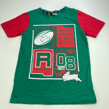 Load image into Gallery viewer, unisex NRL Official, Rabbitohs cotton pyjama t-shirt / top, GUC, size 12,