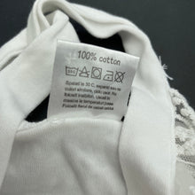 Load image into Gallery viewer, Girls BABY PLUS, white cotton bodysuit / romper, lace detail, GUC, size 6 months,