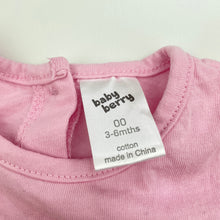 Load image into Gallery viewer, Girls Baby Berry, pink cotton long sleeve t-shirt / top, FUC, size 00,
