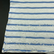 Load image into Gallery viewer, Girls Just Jeans, blue & white stripe cotton top, FUC, size 8,