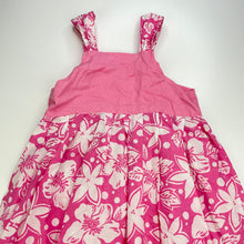 Load image into Gallery viewer, Girls BAMBLUE CANA, lightweight floral cotton summer dress, EUC, size 8, L: 69cm