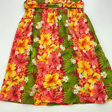 Load image into Gallery viewer, Girls colourful, floral cotton dress, no size, armpit to armpit: 30cm, EUC, size 5-6, L: 61cm