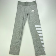 Load image into Gallery viewer, Girls Adidas, sports / activewear leggings, elasticated, Inside leg: 43cm, FUC, size 5-6,
