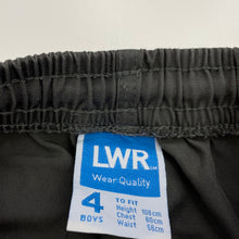 Load image into Gallery viewer, Boys LWR, grey school pants, elasticated, Inside leg: 41.5cm, GUC, size 4,