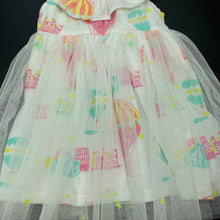 Load image into Gallery viewer, Girls Blueberi Boulevarde, lined tulle party dress, light mark back neck, FUC, size 12 months, L: 41cm