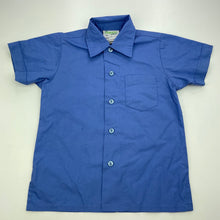 Load image into Gallery viewer, Boys My Organic Uniform, short sleeve school shirt, marks front & sleeves, FUC, size 4,