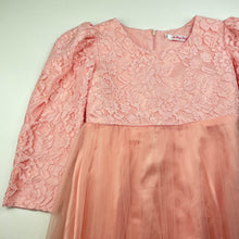 Load image into Gallery viewer, Girls Ai Meng Baby, lined floral lace & tulle party dress, armpit to armpit: 34cm, GUC, size 10, L: 71cm