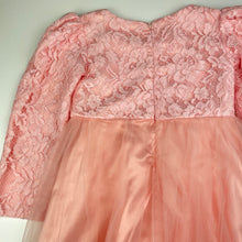 Load image into Gallery viewer, Girls Ai Meng Baby, lined floral lace & tulle party dress, armpit to armpit: 34cm, GUC, size 10, L: 71cm