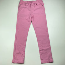 Load image into Gallery viewer, Girls 1964 Denim Co, stretch cotton jeggings / pants, elasticated, Inside leg: 45cm, EUC, size 6,