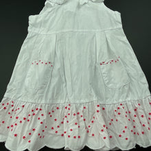 Load image into Gallery viewer, Girls Bebe by Minihaha, embroidered cotton summer dress, GUC, size 0, L: 41cm