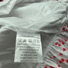 Load image into Gallery viewer, Girls Bebe by Minihaha, embroidered cotton summer dress, GUC, size 0, L: 41cm