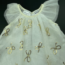 Load image into Gallery viewer, Girls Baby Baby, lined tulle & sequin party dress, GUC, size 0, L: 39cm