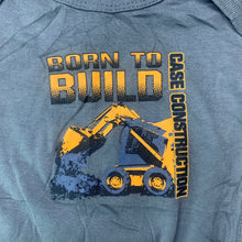 Load image into Gallery viewer, Boys Rabbit Skins, dark khaki cotton bodysuit / romper, EUC, size 6 months,