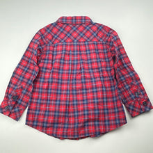 Load image into Gallery viewer, Boys Paw in Paw, checked cotton long sleeve shirt, armpit to armpit: 31cm, EUC, size 4,