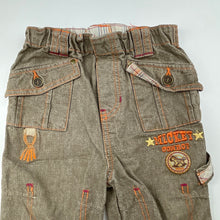 Load image into Gallery viewer, Boys Disney, Mickey Mouse cotton casual cropped pants, elasticated, Inside leg: 17.5cm, GUC, size 12 months,