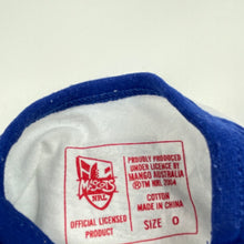 Load image into Gallery viewer, Boys NRL Official, Canterbury Bulldogs cotton long sleeve top, FUC, size 0,