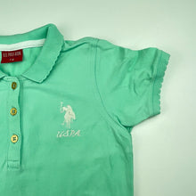 Load image into Gallery viewer, Girls US Polo Assn, lightweight polo shirt top, FUC, size 7-8,