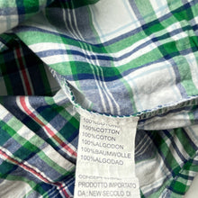 Load image into Gallery viewer, Boys Alta Linea, checked cotton short sleeve shirt, top button missing, FUC, size 10,
