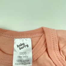 Load image into Gallery viewer, Girls Baby Berry, soft cotton singletsuit / romper, FUC, size 0000,