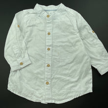 Load image into Gallery viewer, Boys Dymples, cotton long sleeve shirt, mark on front, FUC, size 0,