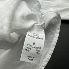 Load image into Gallery viewer, Boys Dymples, cotton long sleeve shirt, mark on front, FUC, size 0,
